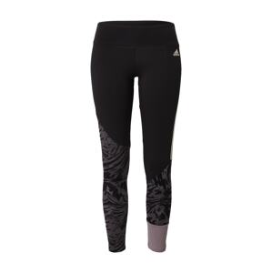 ADIDAS PERFORMANCE Sportovní kalhoty  černá / tmavě fialová / bílá