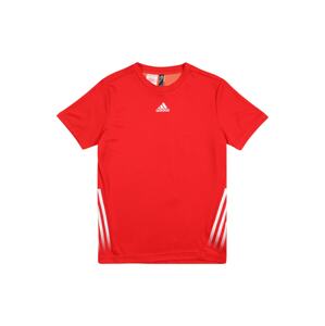 ADIDAS PERFORMANCE Funkční tričko  bílá / oranžově červená