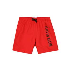 Calvin Klein Swimwear Plavecké šortky  červená / černá