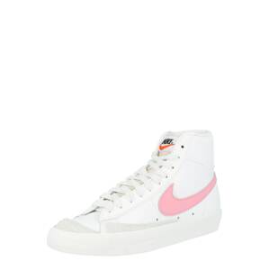 Nike Sportswear Kotníkové tenisky 'BLAZER'  pink / bílá