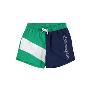 Champion Authentic Athletic Apparel Plavecké šortky  zelená / bílá / námořnická modř