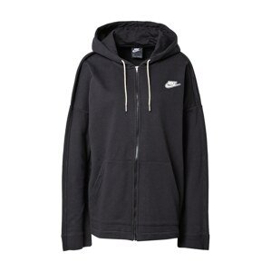 Nike Sportswear Mikina s kapucí  černá / bílá