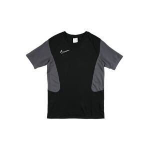 NIKE Funkční tričko 'Academy' tmavě šedá / černá / bílá