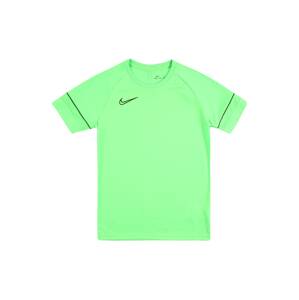 NIKE Funkční tričko 'Academy'  svítivě zelená / černá