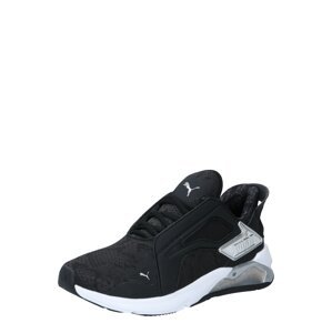 PUMA Sportovní boty  černá / stříbrná