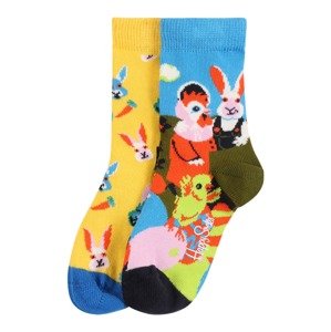 Happy Socks Ponožky 'Easter Socks'  žlutá / modrá / olivová / světle růžová / oranžová