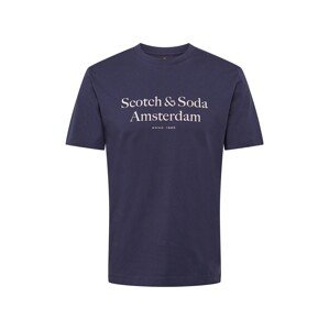 SCOTCH & SODA Tričko  námořnická modř / bílá
