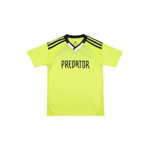 ADIDAS PERFORMANCE Funkční tričko 'Predator'  černá / bílá / svítivě žlutá