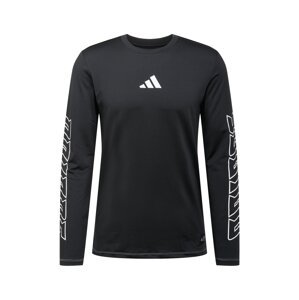 ADIDAS PERFORMANCE Funkční tričko 'Hype'  černá / bílá