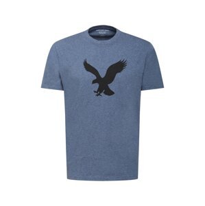 American Eagle Shirt  modrý melír / černá