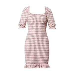 Gina Tricot Letní šaty 'Hanna'  pink / bílá