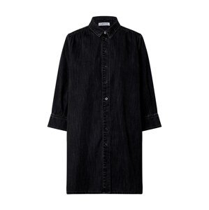 EDITED Košilové šaty 'Siena'  černá džínovina