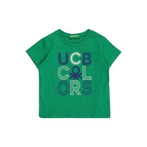UNITED COLORS OF BENETTON Tričko  světle zelená / námořnická modř / bílá