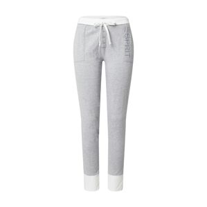 ESPRIT Pyžamové kalhoty 'ALDERCY CAS'  šedá / bílá