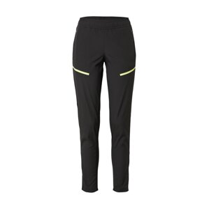 PUMA Sportovní kalhoty  černá / svítivě žlutá
