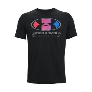 UNDER ARMOUR Funkční tričko  černá / fialová / modrá / pink / šedá