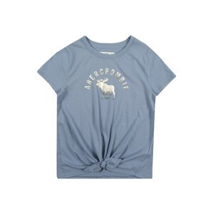 Abercrombie & Fitch Tričko  stříbrná / chladná modrá