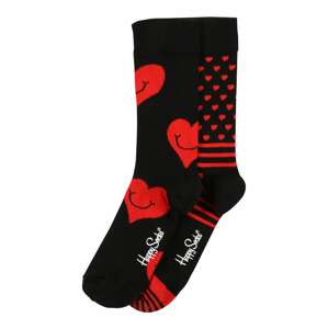 Happy Socks Ponožky  ohnivá červená / černá / bílá