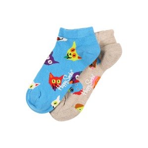 Happy Socks Ponožky 'Dog & Cat'  tmavě béžová / nebeská modř / mix barev