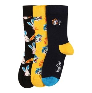 Happy Socks Ponožky 'Tiger'  žlutá / noční modrá / mix barev