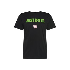 Nike Sportswear Tričko  černá / růžová / bílá / svítivě zelená