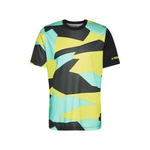 ADIDAS PERFORMANCE Funkční tričko  žlutá / černá / zelená