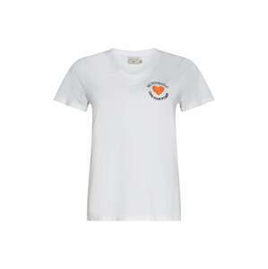 KAFFE CURVE Tričko 'Lonie' oranžová / černá / bílá