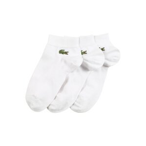 LACOSTE Ponožky  bílá / zelená