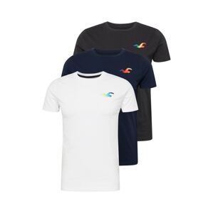 HOLLISTER Shirt  bílá / námořnická modř / černá / mix barev