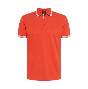 BOSS ATHLEISURE Tričko 'Paddy'  oranžově červená / bílá / marine modrá