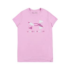 UNDER ARMOUR Funkční tričko  světle růžová / bílá
