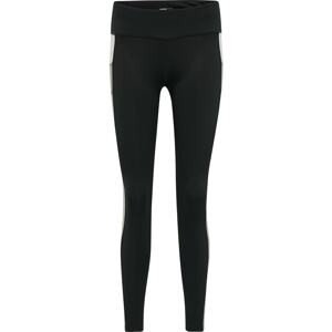 Hummel Sportovní kalhoty  černá / bílá / tělová / khaki