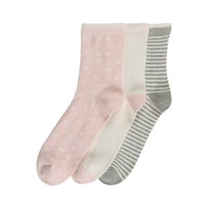 GAP Ponožky  růžová / bílá / šedá