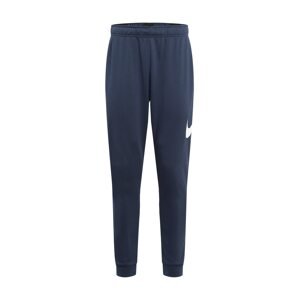 NIKE Sportovní kalhoty  marine modrá / bílá