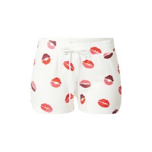 PJ Salvage Pyžamové kalhoty  barva bílé vlny / ohnivá červená / tmavě červená