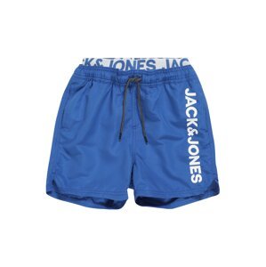 Jack & Jones Junior Plavecké šortky 'Bali'  bílá / královská modrá