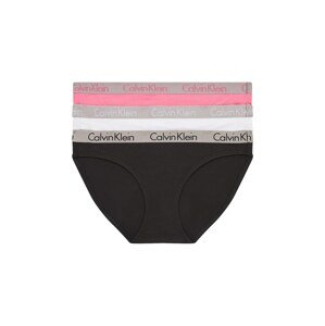 Calvin Klein Underwear Kalhotky  růžová / černá / bílá / stříbrná