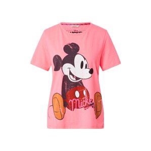 Frogbox Tričko 'Mickey'  pink / bílá / oranžová / černá / marine modrá
