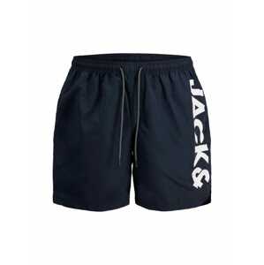 Jack & Jones Plus Plavecké šortky  námořnická modř / bílá