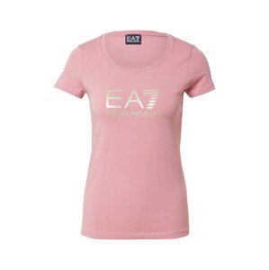 EA7 Emporio Armani Tričko  pink / stříbrná