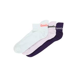 REEBOK Sportovní ponožky 'TECH STYLE'  fialová / tmavě fialová / bílá