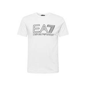 EA7 Emporio Armani Tričko  bílá / černá