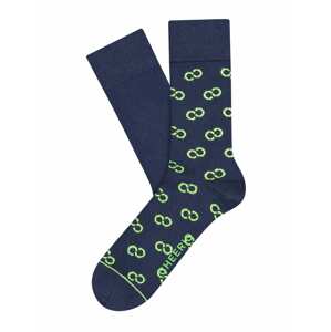 CHEERIO* Ponožky 'INFINITY'  modrá / svítivě zelená