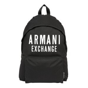 ARMANI EXCHANGE Batoh  černá / bílá