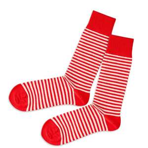 DillySocks Ponožky  bílá / červená