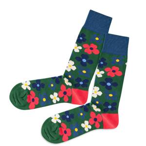 DillySocks Ponožky  bílá / pink / zelená / modrá