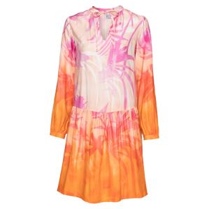 Emily Van Den Bergh Košilové šaty  pink / pastelově oranžová / tmavě oranžová / bílá