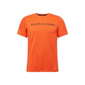 PEAK PERFORMANCE Funkční tričko 'Alum Light'  oranžově červená / černá