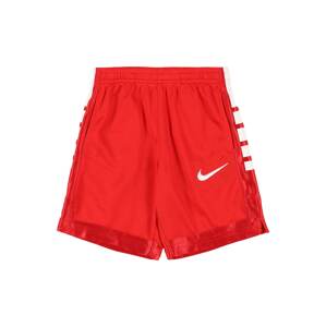Nike Sportswear Kalhoty 'ELITE'  červená / bílá