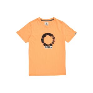 GARCIA Tričko  černá / bílá / tmavě oranžová